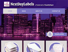 Tablet Screenshot of nextdaylabels.com